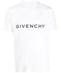 Givenchy Mens Logo Print T-Shirt in White Cotton - Size 2XL