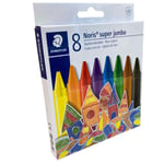 Staedtler Giant Colouring Crayons Kids Wax Crayon Noris Super Jumbo size 8pcs