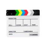 Filmklappa med färgad klapp - Vit