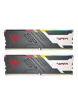 Viper Venom RGB DDR5 series - DDR5 - kit - 32 GB: 2 x 16 GB - DIMM 288-pin - 6400 MHz / PC5-51200 - unbuffered
