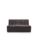 Ethnicraft - N701 Sofa 2-Seater - Dark Grey - Soffor - Jacques Deneef - Grå - Trä/Textilmaterial/Skum