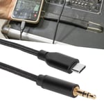 USB C To 3.5mm Sound Cable HiFi Stereo Weaved Type C To AUX Male Cord For PS GHB