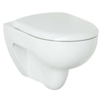 Banyo - CombiPack Geberit Renova WC-suspendu, blanc, sans rebord abattant-WC softclose,QuickRelease