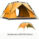 GUO Multi-person 360° Panoramic Family Camping Stable Steel Tube Structure 100% Waterproof Dome Frame Pop-up Tunnel Beach Awning Multi-person Tent-001