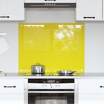 Kök Backsplash Gul 80x60x0,6 cm Härdat Glas