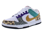 Nike Femme Dunk Low Si Baskets, White Light Curry Washed Teal, 40.5 EU