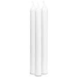 Unscented Dinner Candle White Stearin  -- 23X2 Cm - 25 St.