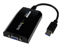 StarTech.com Adaptateur vidéo multi-écrans USB 3.0 vers VGA pour Mac et PC - Carte graphique externe - 1920x1200 / 1080p - Adaptateur USB / VGA - USB type A (M) pour HD-15 (VGA) (F) - USB 3.0 - 25.5 m - support 1920 x 1200 (WUXGA) - noir - pour P/N: MXT