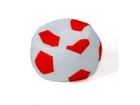 Sako taskepuf Ball hvid-rød L 80 cm