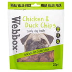 Webbox Meaty Dog Treats, 275 G, Chicken & Duck Chips