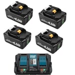 Makita 18V batteri, 6Ah kapacitet, kompatibel med BL1830/BL1860, 18V, 3