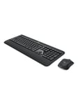 Logitech MK540 Advanced - keyboard and mouse set - AZERTY - Belgium - Tastatur & Mus set - Belgisk - Svart
