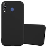 Cadorabo Case works with Samsung Galaxy M30 / A40s in CANDY BLACK - Shockproof and Scratch Resistant TPU Silicone Cover - Ultra Slim Protective Gel Shell Bumper Back Skin