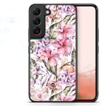 Bjornberry Skal Samsung Galaxy S22 Plus 5G -Vattenfärg Blommor