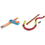 Mattel Hot Wheels Track Builder Accessories for Endless Building Options, GBN81 & Hot Wheels Track Builder Pack Assorted Curve Parts Connecting Sets Ages 4 and Older​