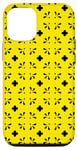 Coque pour iPhone 12/12 Pro Sunlight Bright Yellow Floral Moroccan Mosaic Tile Pattern