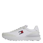 Tommy Jeans Men Running Trainers Athletic Shoes, White (White), 45