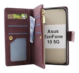 XL Standcase Lyxfodral Asus ZenFone 10 5G (Vinröd)