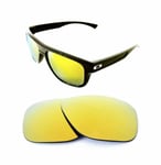 NEW POLARIZED CUSTOM 24KGOLD LENS FOR OAKLEY CROSSRANGE XL SUNGLASSES