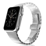 Apple Watch Series 4 40mm butterfly clasp watch band replacement - Silver Silver/Grå