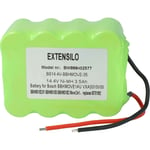 Extensilo - Batterie compatible avec Euro Pro Shark EV729, Pet Perfect Bagless, SV70, SV70 Pet Perfect aspirateur (3500mAh, 14,4V, NiMH)