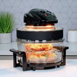 Quest Large Halogen Convection Air Fryer Oven with Extender Ring & Timer / 17L