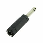  STEREO to MONO Jack Plug Headphone Adaptor Connector 6.3mm 1/4 6.35mm