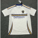 Boca Juniors kortärmad fotbollströja säsong 2425 Snabbtorkande andningsbar sportkläder Away L