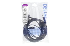 DELTACO RGB-901 - VGA-/ljudkabel - 1 m