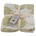 Lullaby Planet Muslin Swaddle 120x120cm - Lake Green