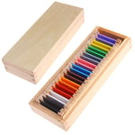 GHBOTTOM Arithmetic Toys, Arithmetic Toys, Montessori Sensorial Material Learning Color Tablet Box Wood Preschool Toy