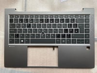 HP ZBook Firefly 14 G7 M07131-031 English UK Palmrest Keyboard with Sticker NEW