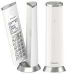 Panasonic KX-TGK222 Designer Cordless Phone, with answerphone, call blocker and do not disturb mode - White
