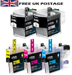 5x 3219XL Ink Cartridge Compatible With Brother LC3219XL (2X Black 1xY 1xC 1xM)