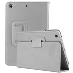 Leather Flip Stand Case for Apple iPad Air/Air2 9.7 2017/18 5th/6th Gen (Silver)