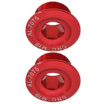 2pcs Crank Arm Fixing Bolt of Red M19 Aluminum Alloy Material with High Strength