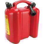 Bränsledunk Tecomec 51709017; röd (6 l) + smörjoljetank (3 l)