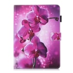 iPad 9.7 inch (2018)/9.7-inch (2017) skyddshölje surfplatta korthållare stående läge mönster - Vackra orkidéer