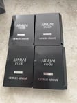 Armani CODE  Pour Homme - 1.2ml parfum  vials x 4 new 100% genuine!