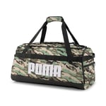 PUMA Challenger Duffel Bag M Sac de Sport Mixte, Vert poudré-Granola-Camouflage Pack AOP, Taille Unique