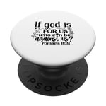 Citation inspirante If God is For Us Who Can Be Against Us PopSockets PopGrip Interchangeable