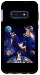 Coque pour Galaxy S10e Cats In Space Kitten Outerspace Galaxy Funny Cat Lovers