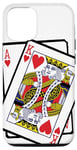 Coque pour iPhone 12/12 Pro King & Ace of Hearts fête ses 21 ans