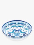 Guzzini Patterned Melamine Picnic Serve Bowl, 22cm, Blue
