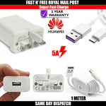 Genuine Huawei P30 P20 Pro Lite Super Charge Fast Mains Charger Plug Usb-c Cable