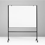 Whiteboard Lintex ONE Mobil, svart, dubbelsidig, 150x120cm