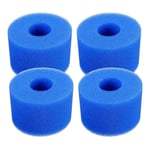 Bleu - Mousse filtrante de piscine, 4 pièces, réutilisable, lavable, filtre, cartouche d'éponge, adapté à Bubble Jetted Pure SPA, nouveauté