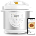 Mijoteuse Eléctrique Programmable Chef Pot V170 Blanche, 6L, Autocuiseur Électrique Multifonctionnel avec 15 Fonctions Blanc - Blanc - Newlux