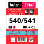 Pack de Cartouches d'encre recyclées compatibles avec CANON 540 / 541 XL (Noir et Couleurs) - Neuf