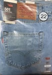 Levis® 501 Mens Denim Jeans Original Fit bottoms Straight Leg Pants Jean 36x32